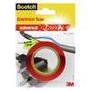 3M Scotch Ruban Electrique 10 m x 15 mm Rouge(Rouge)