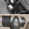4 Pièces Ruban de Câbles Noir, 19mm x 15m, Ruban Adhésif Isolant, Auto-adhésif, pour Ménage Voiture Moto Faisceaux de Câbles