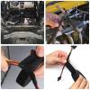 4 Pièces Ruban de Câbles Noir, 19mm x 15m, Ruban Adhésif Isolant, Auto-adhésif, pour Ménage Voiture Moto Faisceaux de Câbles