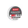ERKO Ruban adhésif isolant électrique Rouge 19mm x 20m PVC – Réparation de câbles électriques – Très flexible avec une forte adhérence – Résistant aux produits chimiques, chatertone(Blanc.)