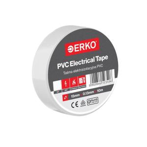 ERKO Ruban adhésif isolant électrique Rouge 19mm x 20m PVC – Réparation de câbles électriques – Très flexible avec une forte adhérence – Résistant aux produits chimiques, chatertone(White)