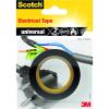 3M Scotch Ruban Electrique 10 m x 15 mm Blanc(Noir)