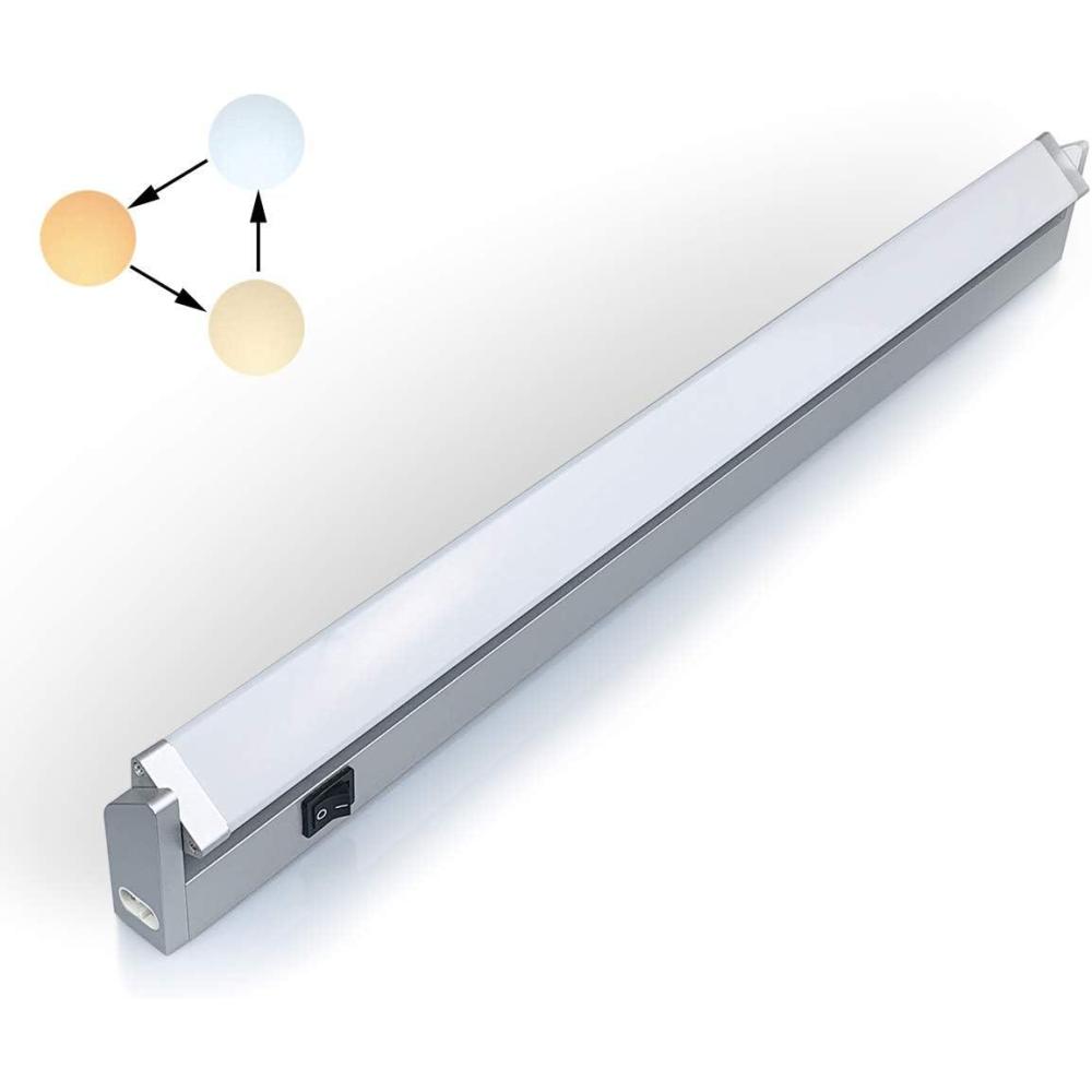 imageRglette LED Orientable avec Interrupteur Luminaire Sous Meuble Lumire Rglables pour CuisineArmoirePlacardEscalierCouloir 3000K 4000K 6000K LongLong