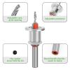 Jeu Forets Fraiser Réglables 5 Pièces Outil Électrique Bois Métal Étui Outils Travail Bois Métal