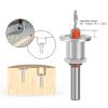 Jeu Forets Fraiser Réglables 5 Pièces Outil Électrique Bois Métal Étui Outils Travail Bois Métal