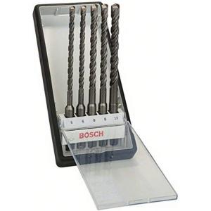 Bosch Accessories 5 pièces Jeu de forets SDS plus-5 Robust Line (pour le béton, accessoires pour perceuse)(6/6/8/8/10 mm)