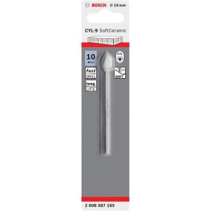 Bosch Accessories Professional 5 pièces Jeu de forets pour carrelage Set CYL-9 SoftCeramic (pour les carreaux de céramique tendres, Ø 4-10 mm, accessoires perceuses) Gris(Ø 10 mm)
