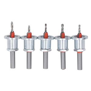 Jeu Forets Fraiser Réglables 5 Pièces Outil Électrique Bois Métal Étui Outils Travail Bois Métal