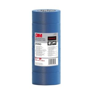 3M Ruban de masquage 2090 Multi-surfaces, adhesivité moyenne, resiste aux UV, intérieur & extérieur pack en tour de 6 rlx, 48 mm x 50 m(48 mm x 6)