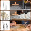 101 Pièces Jeu de Forets et D’embouts, Coffret Forets HSS et Embouts de Vissage pour Métal Bois et Brique Douilles Fraise Butées de Perçage et Boîte de Rangement Robuste(41 PCS)