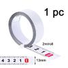 1 Rouleaux Mètre à Ruban en Acier au Carbone Auto-adhésif,Règle Métrique Auto-adhésive 2m,13mm ampleur,tape measure,pour Mesurer établis,table,machine,onglet(Gauche à Droite)(Droite à Gauche)