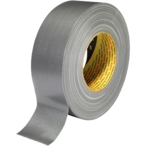 3M 2903/4850S Ruban Adhésif Toilé, 48 mm x 50 m, Noir (Lot de 1)(Argent)