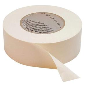 3M 2903/4850S Ruban Adhésif Toilé, 48 mm x 50 m, Noir (Lot de 1)(Blanc)