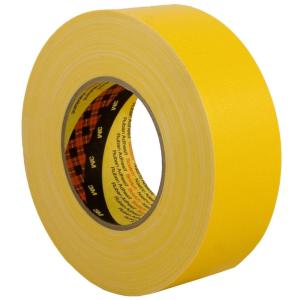 3M 2903/4850S Ruban Adhésif Toilé, 48 mm x 50 m, Noir (Lot de 1)(Jaune)