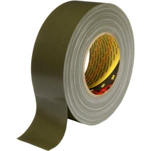 3M 2903/4850S Ruban Adhésif Toilé, 48 mm x 50 m, Noir (Lot de 1)(Olive)