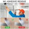 1 Rouleau de Ruban Aluminium 75 mm x 50 m Ruban Adhésif Alu Autocollant Argenté Résistant à la Chaleur pour Isolation de Tuyaux et Climatisation(75 mm x 50 m)