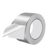 1 Rouleau de Ruban Aluminium 75 mm x 50 m Ruban Adhésif Alu Autocollant Argenté Résistant à la Chaleur pour Isolation de Tuyaux et Climatisation(75 mm x 50 m)