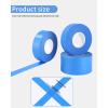 4 Rouleaux Ruban de Masquage – 50mx24mm Papier Peinture de Peintre Carrosserie Masquage pour peindre, rénover, vernir (bleu)(24mmx50m)