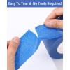 4 Rouleaux Ruban de Masquage – 50mx24mm Papier Peinture de Peintre Carrosserie Masquage pour peindre, rénover, vernir (bleu)(50mmx50m)