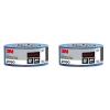 3M Ruban de Masquage Professionnel 2090, Multi-surfaces – 1 Rouleau, 48 mm x 50 m, Bleu – Universel, Résistant aux UV, Usage Intérieur et Extérieur(48 mm x 50 m (Lot de 2))