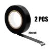 2 Rouleaux Electricien,Noir Resistant,Electricien Noir,Ruban Adhésif Noir,Electrical Tape,Noir Electricien,Ruban Electrique(18mm*20m)