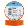 3M Temflex de ruban adhésif électrique en vinyle 165 Jaune 19 mm x 25 m, 10 rouleaux(Orange)