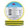 3M Temflex de ruban adhésif électrique en vinyle 165 Jaune 19 mm x 25 m, 10 rouleaux(vert/jaune)