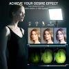 25cm*20cm Lumiere Photo, Lot de 2Panneau d&rsquo;Éclairage Vidéo LED Kit 2800-6500 K avec USB/Support de téléphone, 185cm Kit D&rsquo;éclairage de Photographie à Intensité Variable pour Portrait/TikTok (2 Pack)(1 PACK)