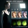 25cm*20cm Lumiere Photo, Lot de 2Panneau d&rsquo;Éclairage Vidéo LED Kit 2800-6500 K avec USB/Support de téléphone, 185cm Kit D&rsquo;éclairage de Photographie à Intensité Variable pour Portrait/TikTok (2 Pack)(2 PACK)
