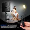 25cm*20cm Lumiere Photo, Lot de 2Panneau d&rsquo;Éclairage Vidéo LED Kit 2800-6500 K avec USB/Support de téléphone, 185cm Kit D&rsquo;éclairage de Photographie à Intensité Variable pour Portrait/TikTok (2 Pack)(2 PACK)