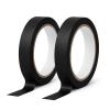 2 Packs Masking Tape, Ruban Masquage Peinture 15mm x 50m, Idéal Pour Décoration Intérieure, Lignes Nettes Sans Coulure Sur Murs, Portes Et Plinthes（Vert）(Noir)