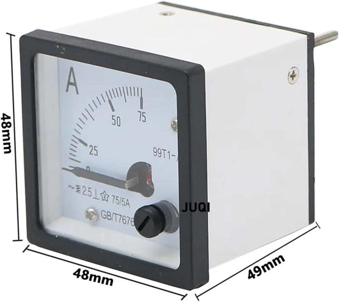 image:image99T1A Ampremtre CA de type pointeur 30A 50A 75A 100A 150A 200A 250A 300A Plage Jauge dampre analogique Panneau 48x48mm500A 5A150a 5a