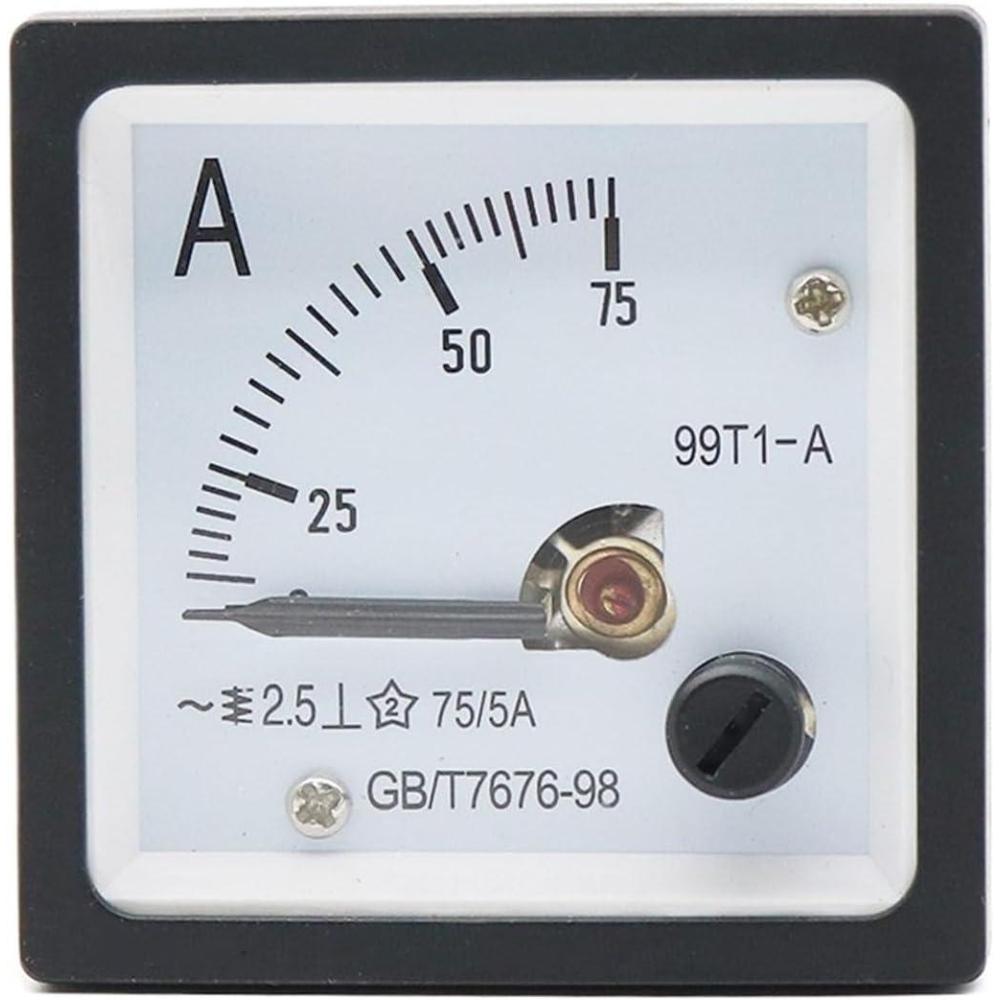 image:image99T1A Ampremtre CA de type pointeur 30A 50A 75A 100A 150A 200A 250A 300A Plage Jauge dampre analogique Panneau 48x48mm500A 5A150a 5a