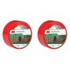 3M Ruban adhésif vinyle 764 usage général, rouge, 50 mm x 33 m(50mm x 33M (Lot de 2))