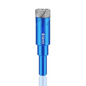 5Pcs Foret Diamant Jeu Mèches pour Carrelage, Verre, Céramique, Marbre (6/6/8/10/12/mm)(14mm)