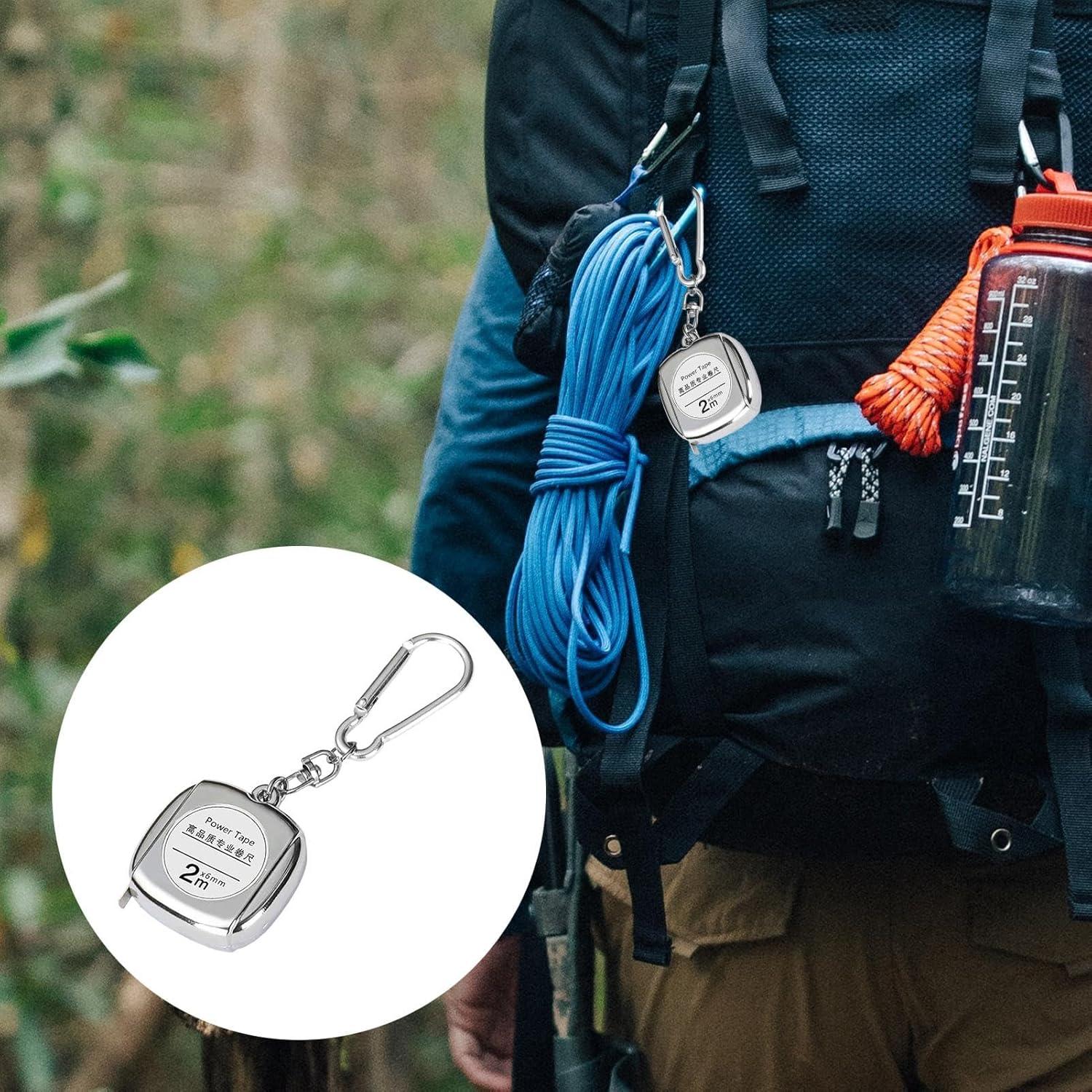 image:imagePortecls Mtre ruban rtractable Petit mtre ruban au format de poche Portecls Ruban en acier rtractable portable Mtre ruban rtractable portable pour professionnels et maisonargent