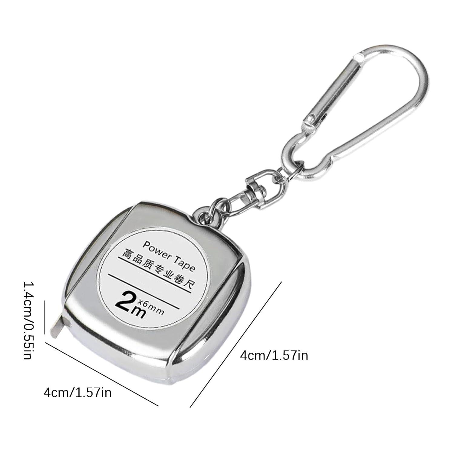 image:imagePortecls Mtre ruban rtractable Petit mtre ruban au format de poche Portecls Ruban en acier rtractable portable Mtre ruban rtractable portable pour professionnels et maisonargent