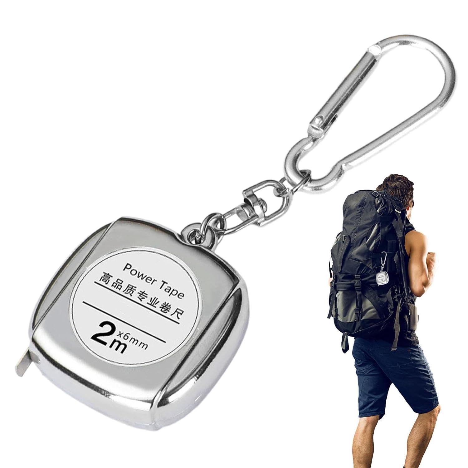 image:imagePortecls Mtre ruban rtractable Petit mtre ruban au format de poche Portecls Ruban en acier rtractable portable Mtre ruban rtractable portable pour professionnels et maisonargent