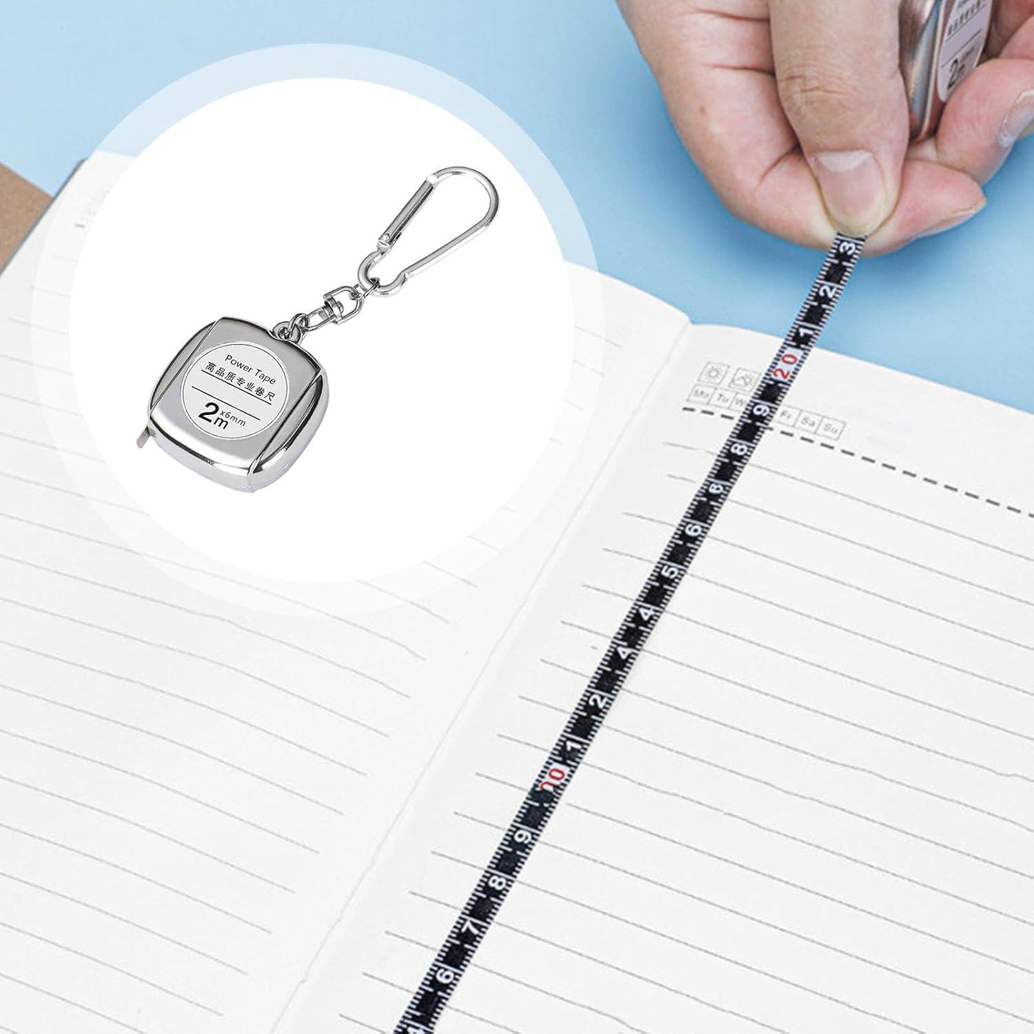 image:imagePortecls Mtre ruban rtractable Petit mtre ruban au format de poche Portecls Ruban en acier rtractable portable Mtre ruban rtractable portable pour professionnels et maisonargent