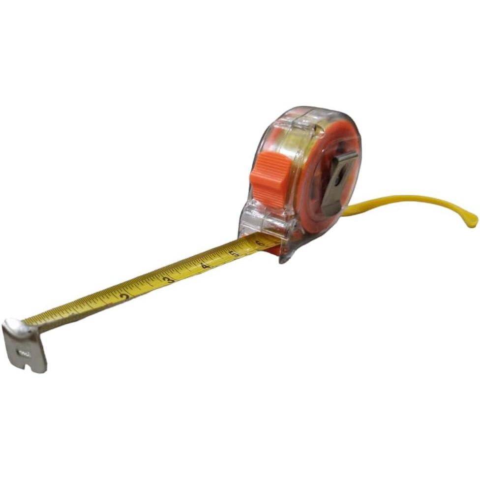 image:imagePARENCE Metre Ruban Mesurer de 75 Mtres Acier de Haute Qualit chelle en Centimtres et en Pouces Mesure Prcise et Facile dUtilisation Verouillage manuel Transparent 75MBlocage manuel
