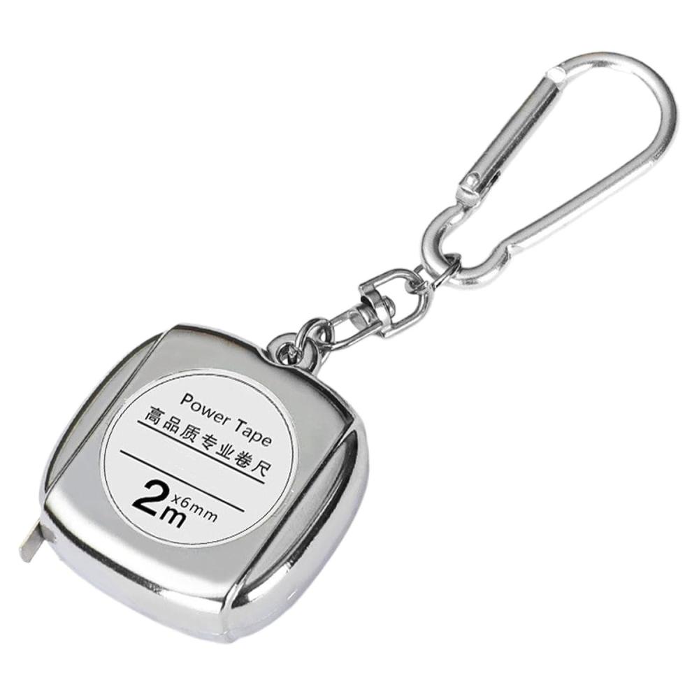 image:imagePortecls Mtre ruban rtractable Petit mtre ruban au format de poche Portecls Ruban en acier rtractable portable Mtre ruban rtractable portable pour professionnels et maisonargent