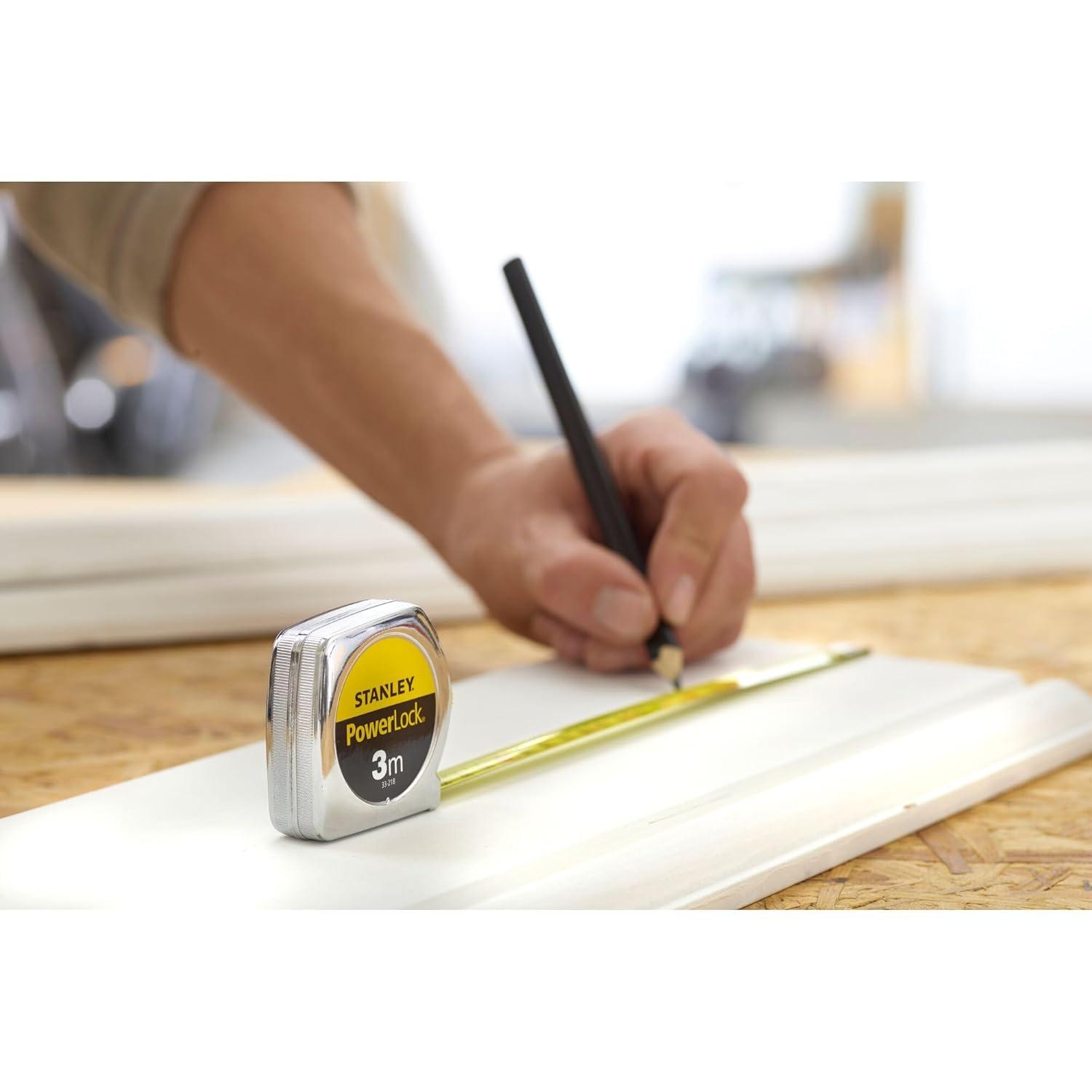 image:imageSTANLEY 133218 Mesure 3 m x 127 mm en mtal Powerlock ClassicMulticolore