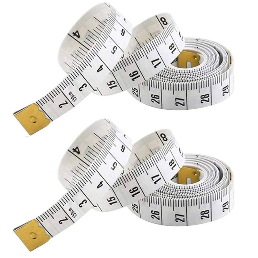 image:imageThe Bead Shop Lot De 2 Mtres Rubans Souples 150 cm Blanc Fibre De Verre Douce Double face15 m