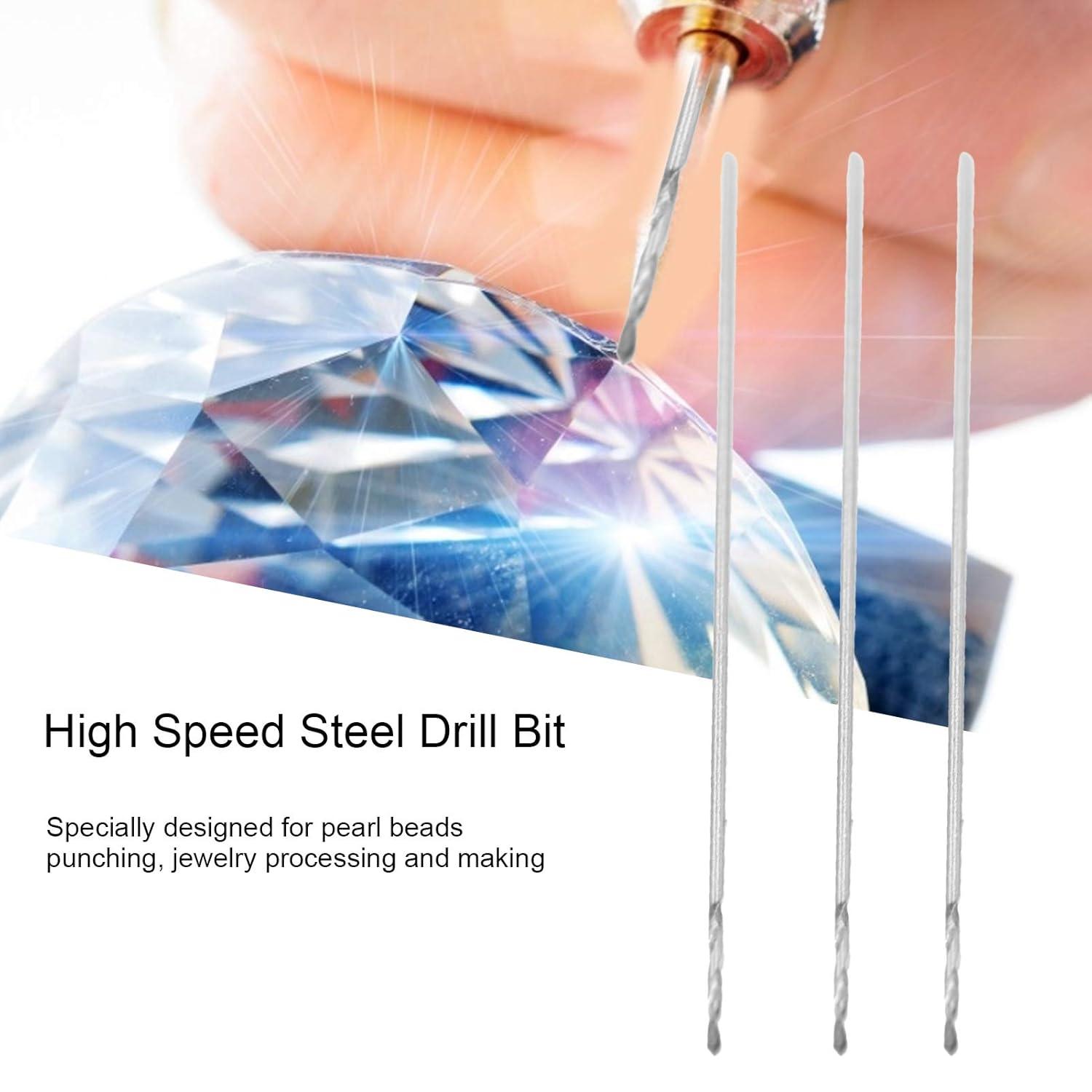 image:imageJeu de Forets 10pcs Micro Drill Bit Set 03mm Drill Bits Petits Forets Outils de Fabrication de Bijoux pour Bois Bijoux Plastique Miniature