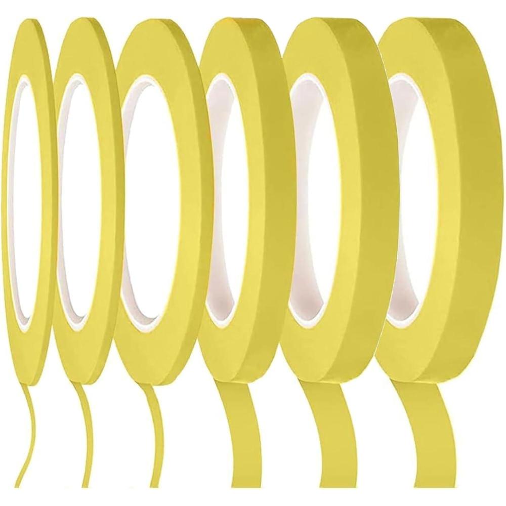image:image6 Rouleaux de Ruban de masquage Ruban de masquage Ruban de masquage de Couleur Jaune 357101215 mm adapt lartisanat la carrosserie et la dcoration DIY