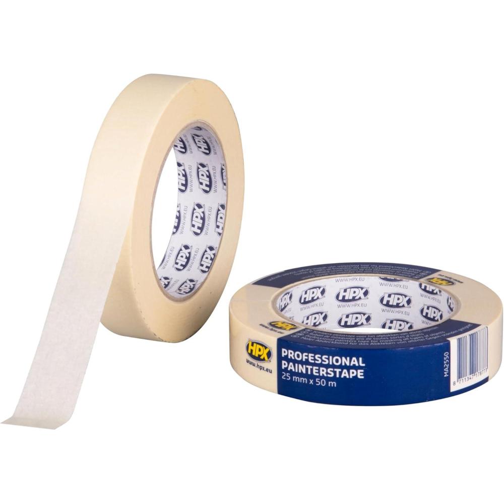 image:imageHPX Ruban de masquage btiment 60C Blanc crme 25mm x 50m MA255025mm x 50m
