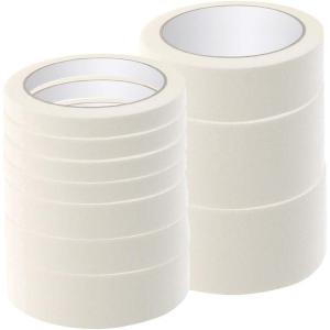 10 rouleaux de ruban de masquage pour peinture d&rsquo;intérieur(blanc)