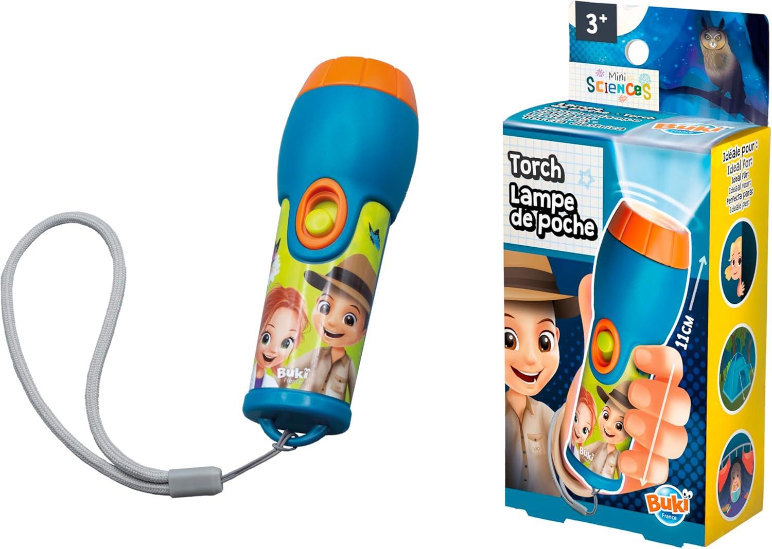 image:imageBUKI Mini Sciences Lampe de Poche pour Enfants avec Lumire LED Idal pour Explorer11 cm
