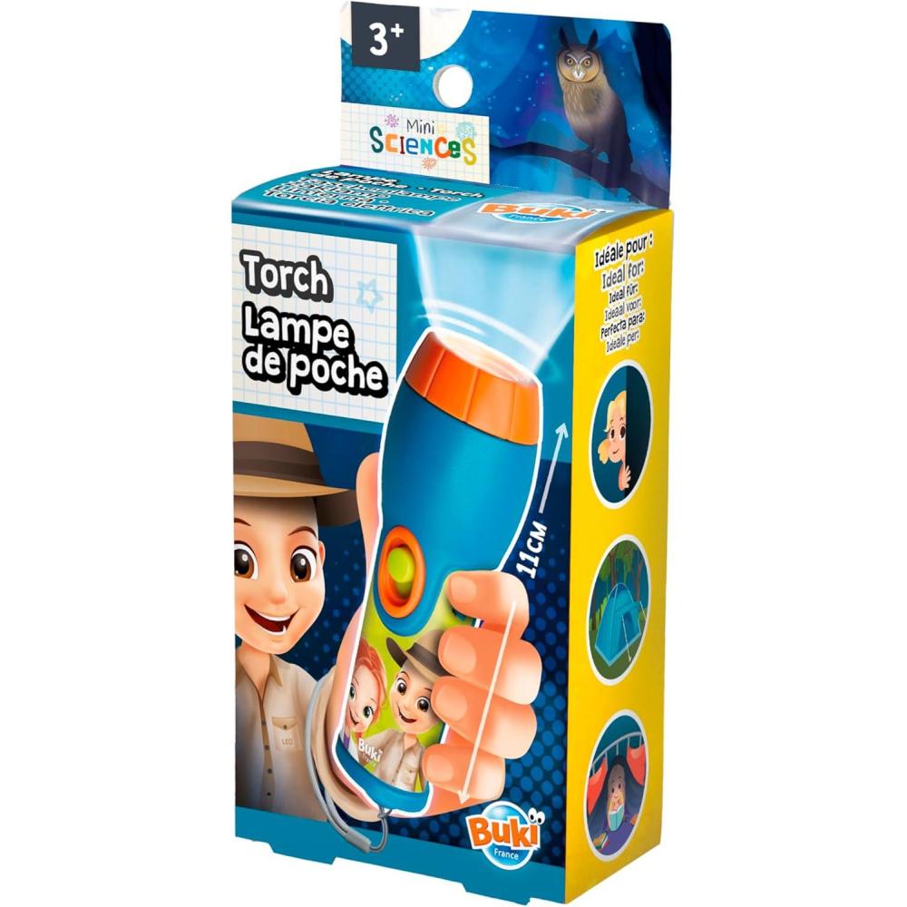 image:imageBUKI Mini Sciences Lampe de Poche pour Enfants avec Lumire LED Idal pour Explorer11 cm