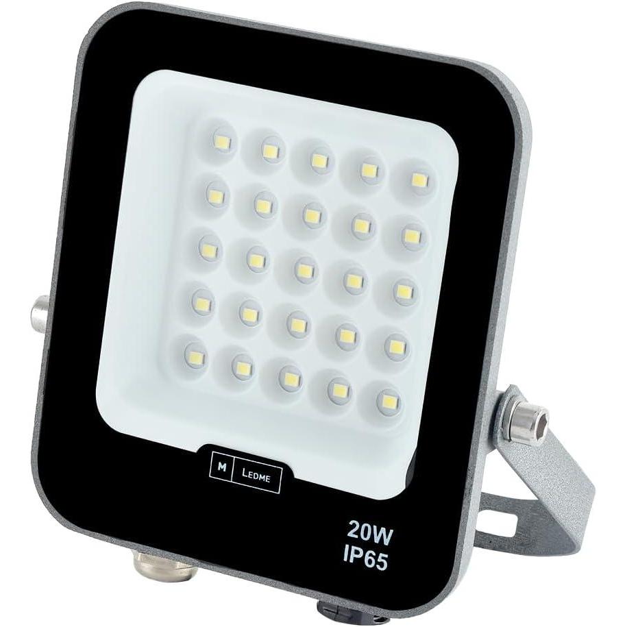 image:imageM Ledme Projecteur Led Napoli Plus 50W 6000 lumens IP65 Dimmable Lumire chaude 3000k clairage extrieur Utilisation pour jardin patios parking htel bateaux etc LM68094000k